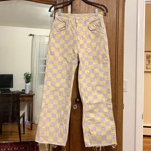 Ragged Brand Demin Checkered Jeans